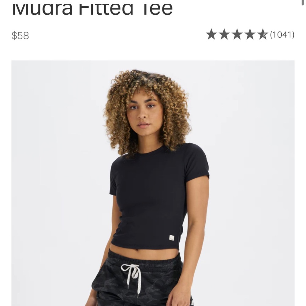 Mudra Fitted Tee Black Size L